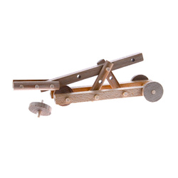 Catapulte en bois naturel à monter
