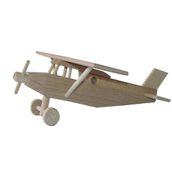 Avion Pilatus en bois naturel
