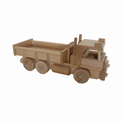 Camion benne de chantier en bois massif