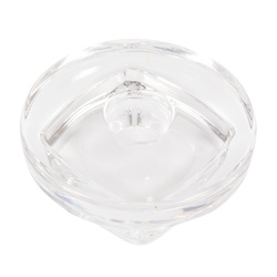 Bougeoir en verre pour bougies flambeaux