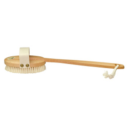 Brosse de bain, manche amovible courbe