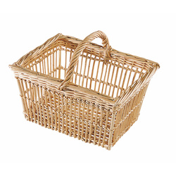 Panier ajouré rectangulaire en osier