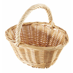 Panier à fraises en osier blanc