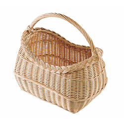 Panier vendéen en osier blanc