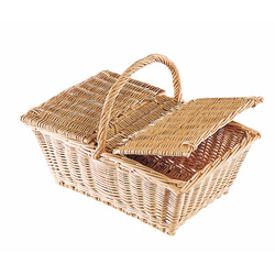 Panier à canard en osier blanc