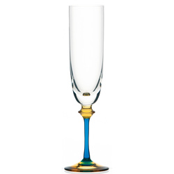 Lot de 6 flûtes à champagne «Saphir»