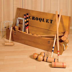 Jeu de croquet en bois cottage 8 joueurs