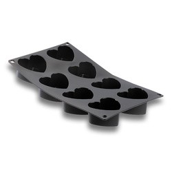Moul'flex - 8 moules forme coeur