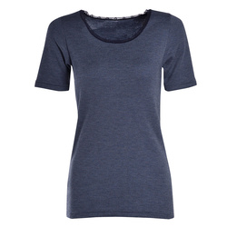 T-shirt manches courtes, col rond, Femme