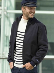 Blouson drap fin