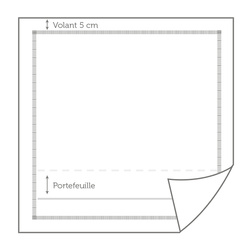Taies d'oreiller pastel finition Bourdon