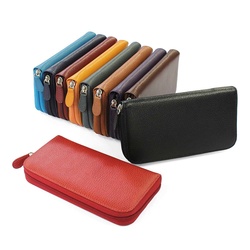 Portefeuille pochette zippée