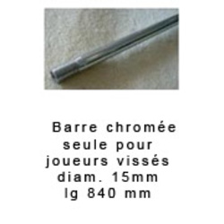 Barre seule acier pour joueurs vissés
