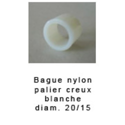 Lot de 4 bagues nylon pour palier creux