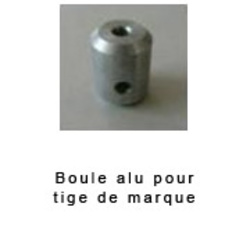 Boule alu pour tige de marque