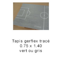 Tapis Gerflex avec fond de jeu tracé
