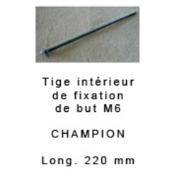 Tige filetée , fixation de but M6