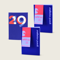 agenda et 2 carnets R02 - pages rayées