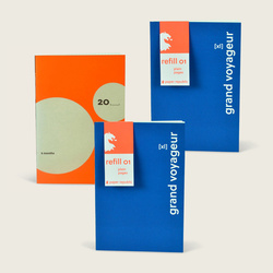 agenda et 2 carnets RXL01 pages unies