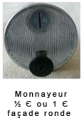Monnayeur, pièces 50 cts €