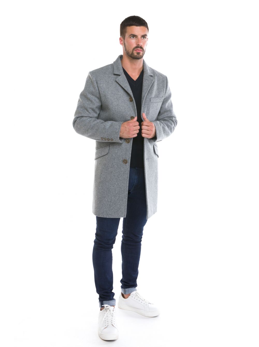 manteau homme 100 laine