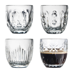 Lot de 4 tasses expresso - Motifs différents