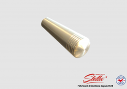 Lot de 8 poignées longues aluminium brossé 