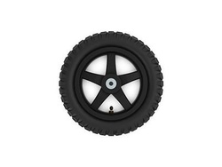 Roue noire 12.5x2.25-8 tout terrain