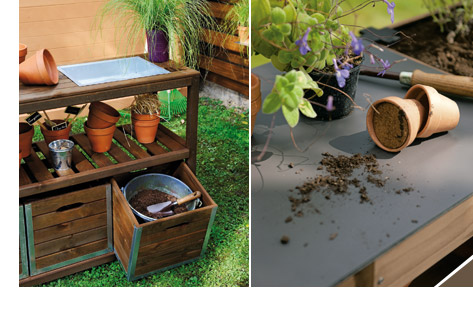 Abri bûches OLBIA - mobiliers pour jardin et jardinage