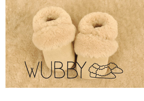 chausson en peau lainÃ©e Wubby